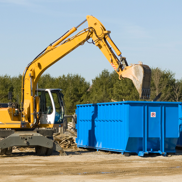 what size residential dumpster rentals are available in Waterford California